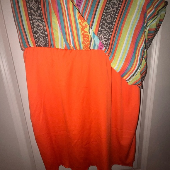 RUBY ROX SHEER LONG MAXI DRESS LAYERED OVER MINI SLIP DRESS ⭐️⭐️⭐️⭐️⭐️ - Picture 5 of 7